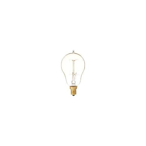 Bulbrite NOS25A15/SQ/E12 25 Watt Nostalgic Incandescent Edison A15, Vintage Thread Filament, Candelabra Base, Antique Finish
