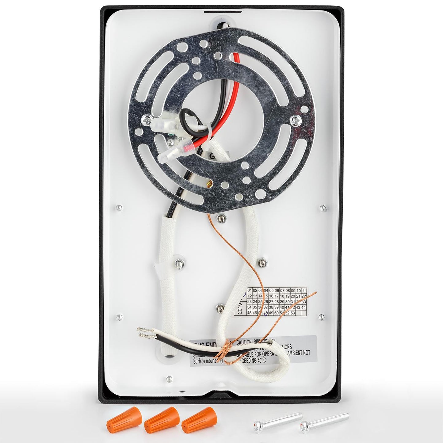 Sunlite 88116-SU LED Slim Wall Pack Outdoor Fixture, 800 Lumens, 12 Watts (75 Watt Equivalent), Built-in Photocell, Black Finish, 30K - Warm White