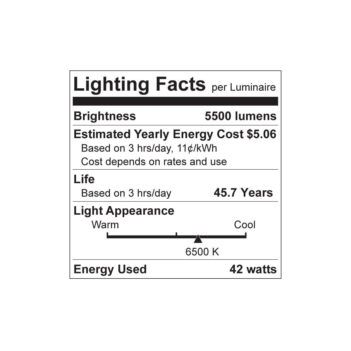 Luxrite LED 8' T8 Ballast Bypass Tube, R17D Base, 42W, 5500 Lumens, 6500K - Daylight, 82 CRI, Frosted White Finish (LR34137)