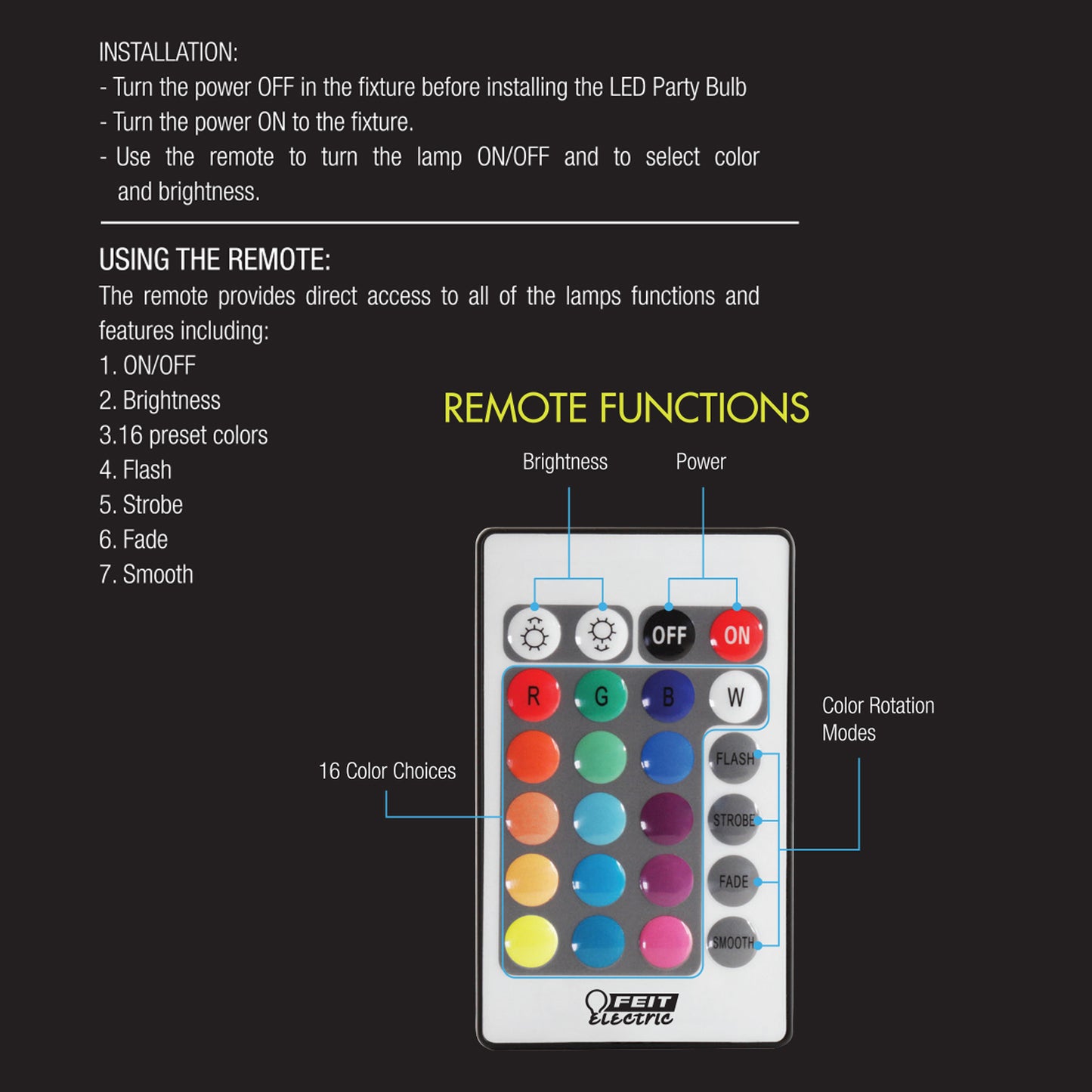 Remote Control Color Changing LED