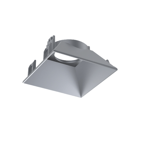 AKLOW TRIMLESS SILVER SQUARE TRIM CANLESS SPOTLIGHT