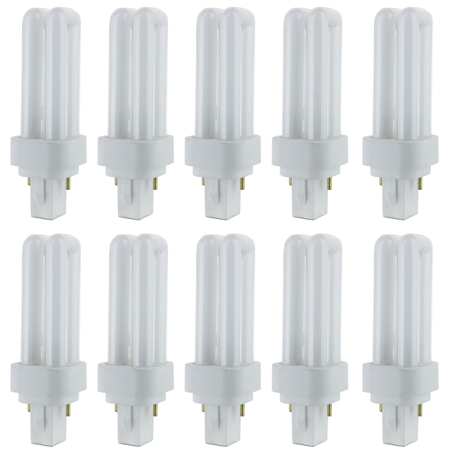 Sunlite 60310 9 Watt PLD 2-Pin Double U-Shaped Twin Tube G23-2 Base Warm White