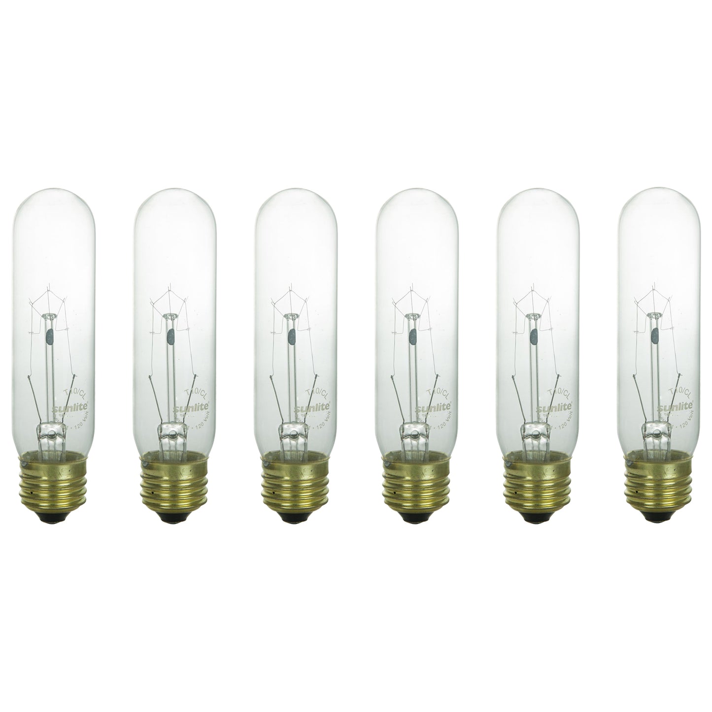 Sunlite 60 Watt T10 Tubular, Medium Base, Clear