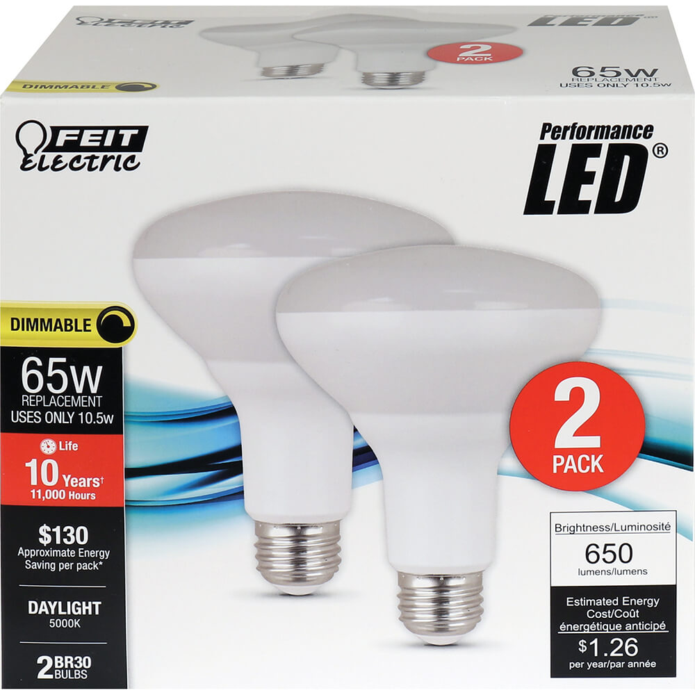 650 Lumen 5000K Dimmable BR30 LED
