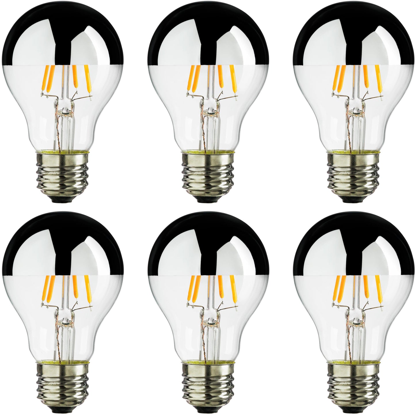 Sunlite 80497 LED Vintage A19 6W (40W Equal) Light Bulb Medium (E26) Base Warm White