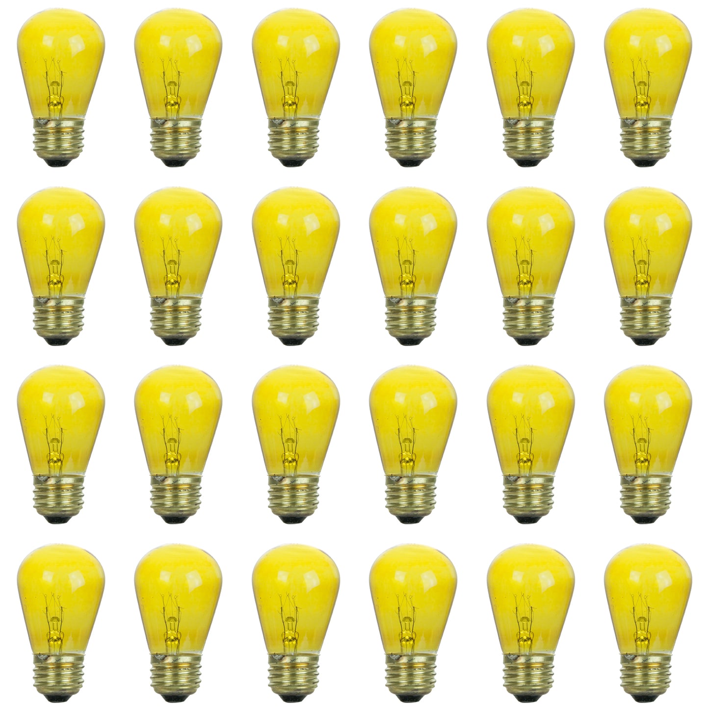 Sunlite 11 Watt S14 Colored Sign, Medium Base, Transparent Yellow