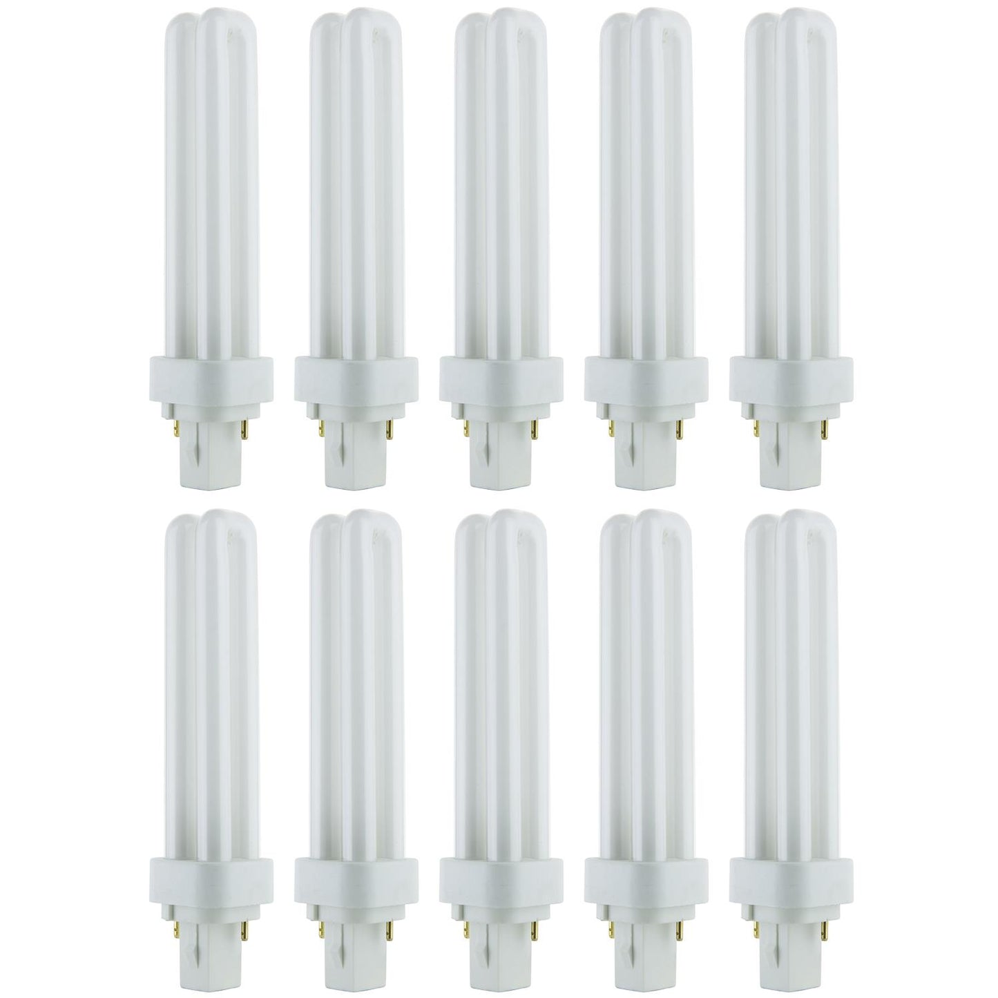 Sunlite 18 Watt PLD 2-Pin Double U-Shaped Twin Tube, G24D-2 Base, Daylight