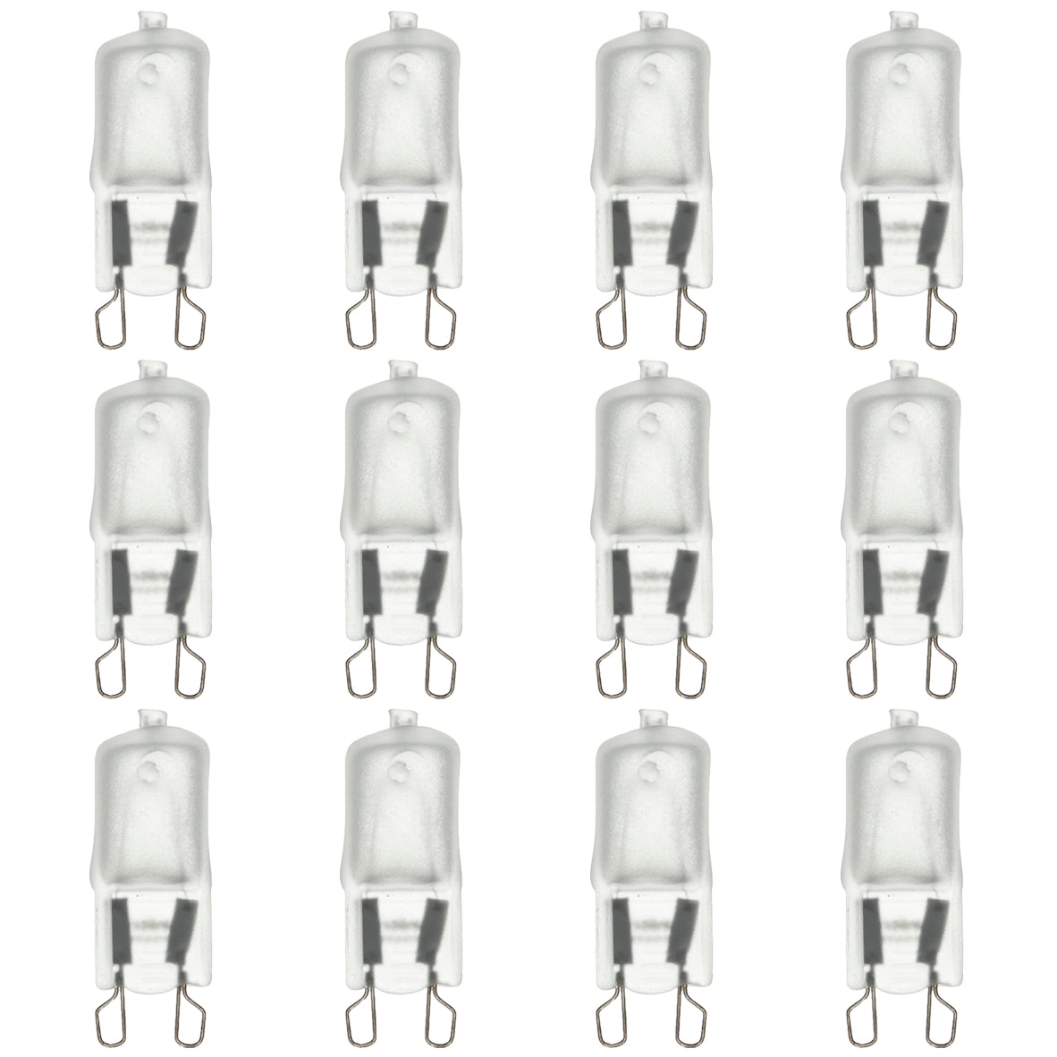 Sunlite 40633-SU Q60/G9/FR/120V Halogen 60-Watt Single Ended T3.5 Light Bulb, 720 Lumen, 120 Volt, G9 (Bi-Pin) Base, Frost, 2000 Hour Life Span, 3200K - Warm White 12 Pack