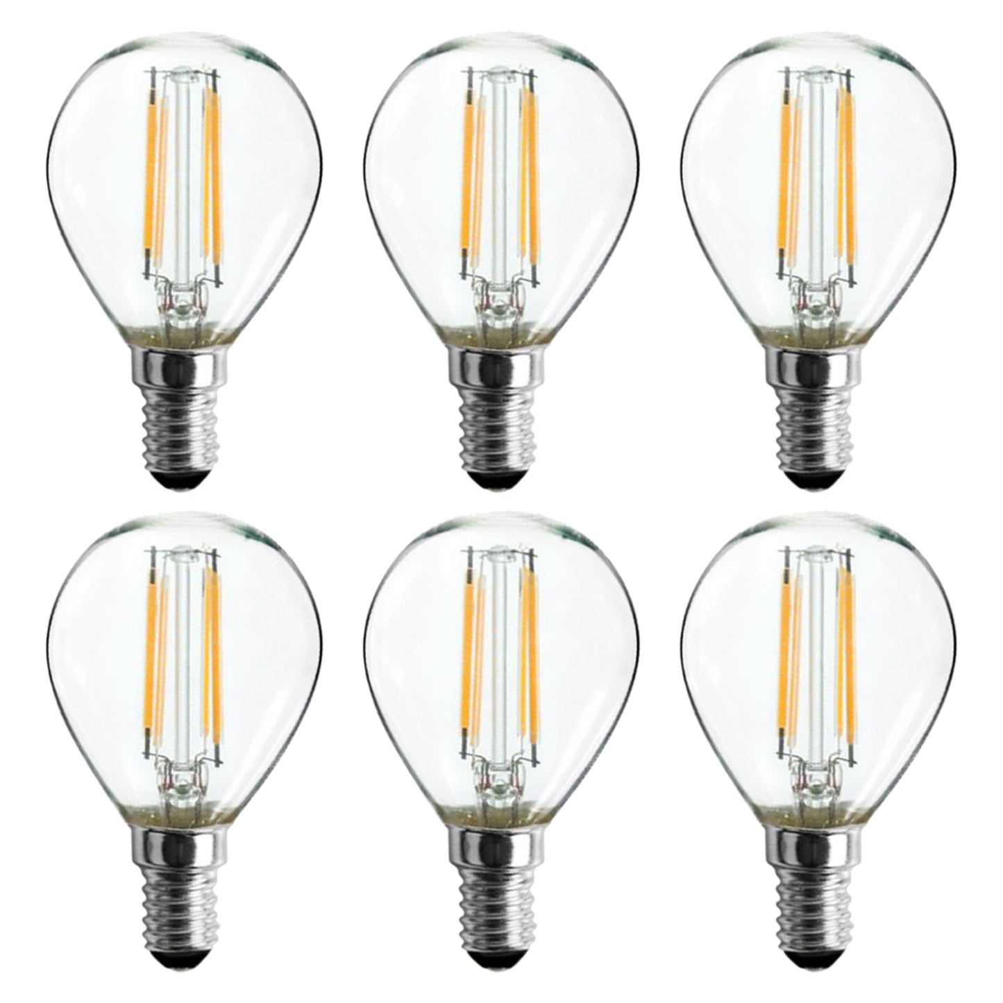 Sunlite 81127 LED Filament G16.5 Globe 3-Watt (40 Watt Equivalent) Clear Dimmable Light Bulb, 5000K - Super White