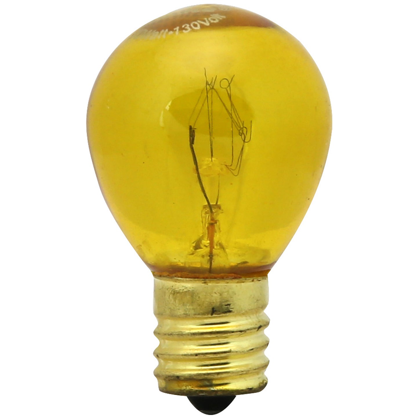 Sunlite 01603 10 Watt S11 Colored Indicator, Intermediate Base, Transparent Yellow Pack of 25