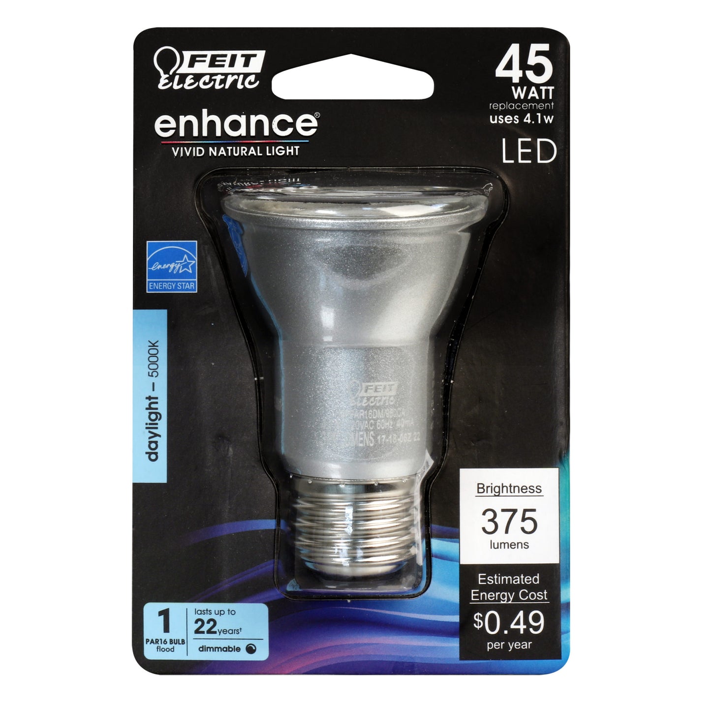 375 Lumen 5000K Dimmable LED PAR16