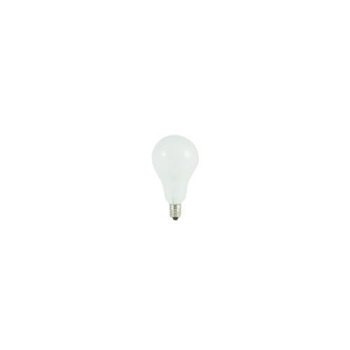 Bulbrite 60A15F/E12 60 Watt Incandescent A15 Fan Light, Candelabra Base, Frost