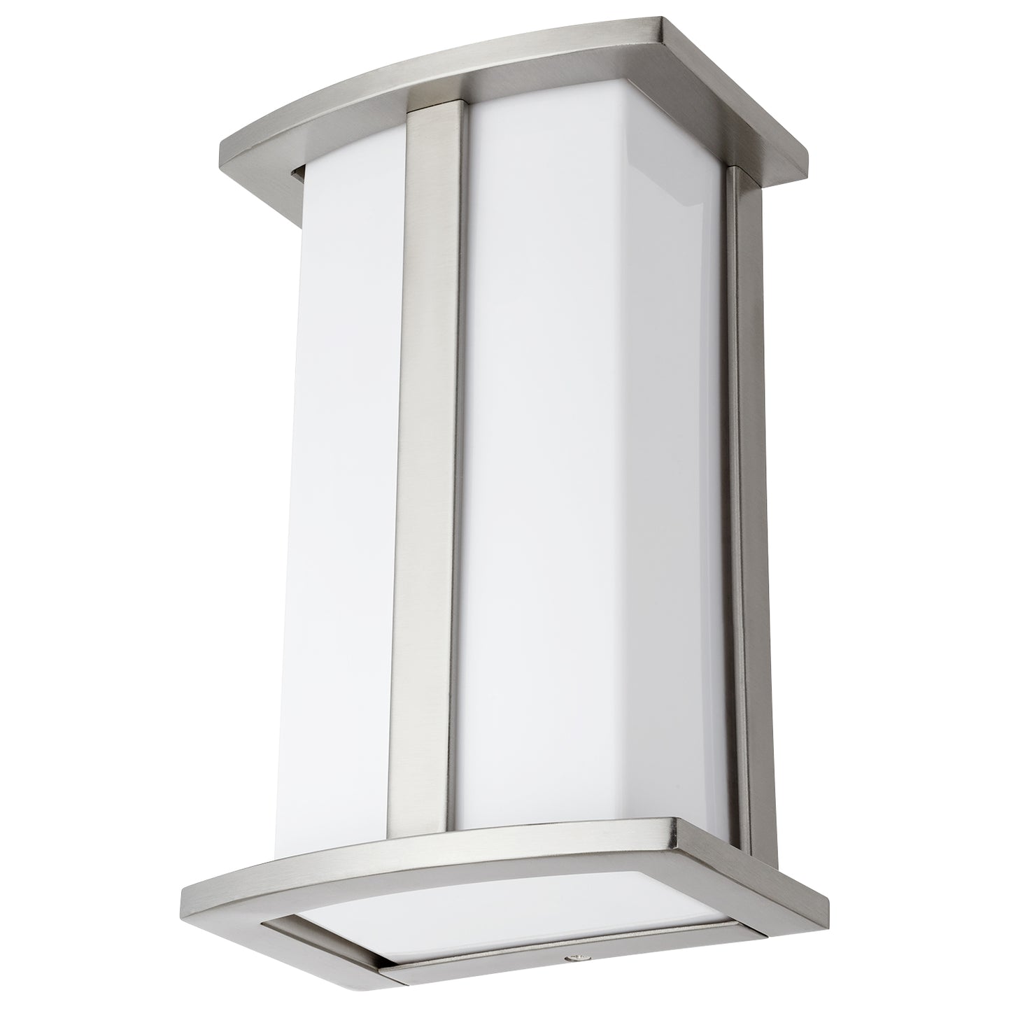 Sunlite 46094 Modern Wall Sconce Light Fixture, Medium Base Socket (E26), (Bulb Not Included) 60 Watts Max, Indoor, Opal Shade, Brushed Nickel, Bathrooms, Hallways & Entryways