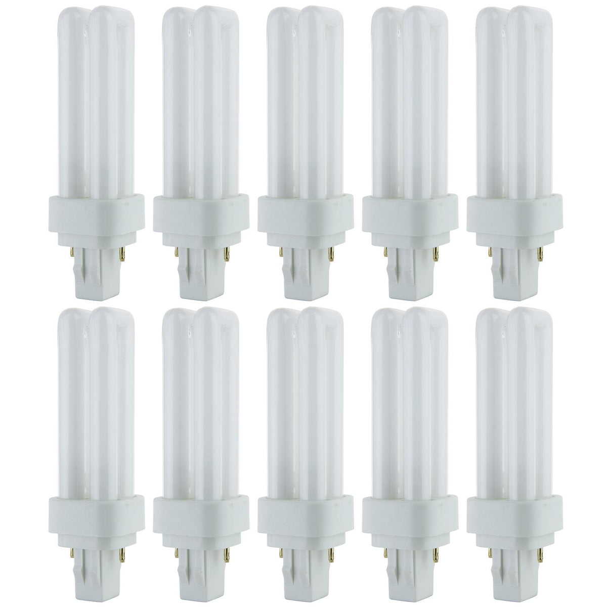 Sunlite 13 Watt PLD 2-Pin Double U-Shaped Twin Tube, GX23-2 Base, Cool White