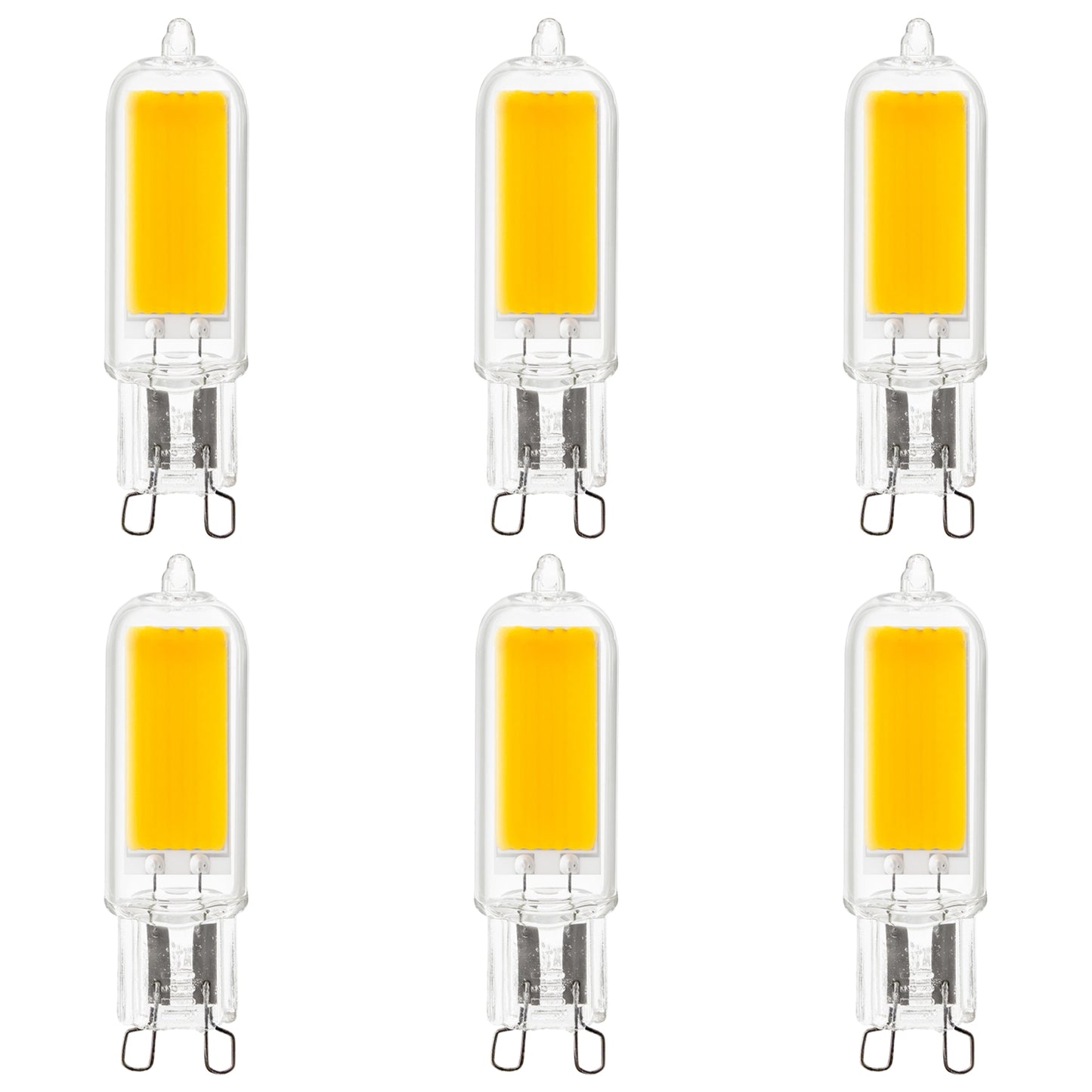 Sunlite LED G9 Light Bulbs, 3 Watt (40W Halogen Equivalent), 400 Lumen, 3000K Warm White, G9 Base