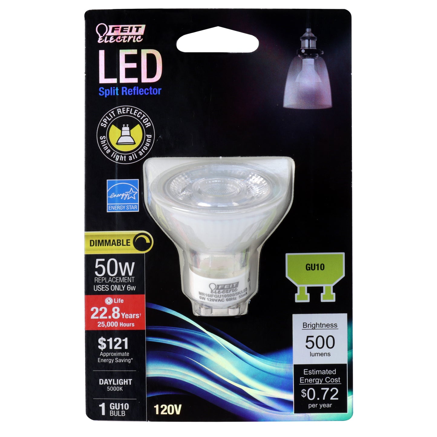 500 Lumens 5000K MR16 Dimmable LED