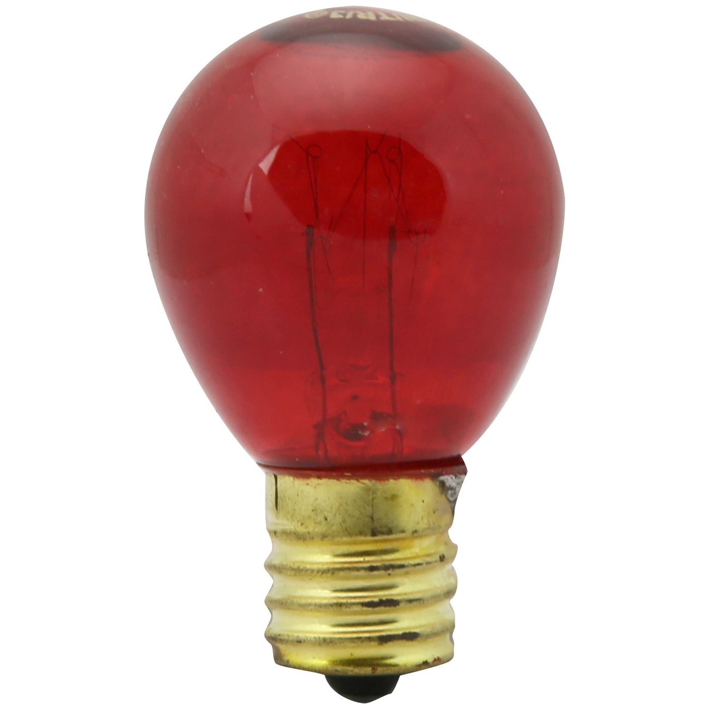 Sunlite 01602 10 Watt S11 Colored Indicator, Intermediate Base, Transparent Red Pack of 25