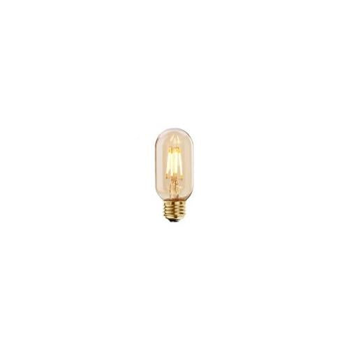 Bulbrite LED4T14/22K/FIL-NOS/2 4 Watt LED Nostalgic Filament T14 Bulb,Medium (E26) Base, Antique Finish