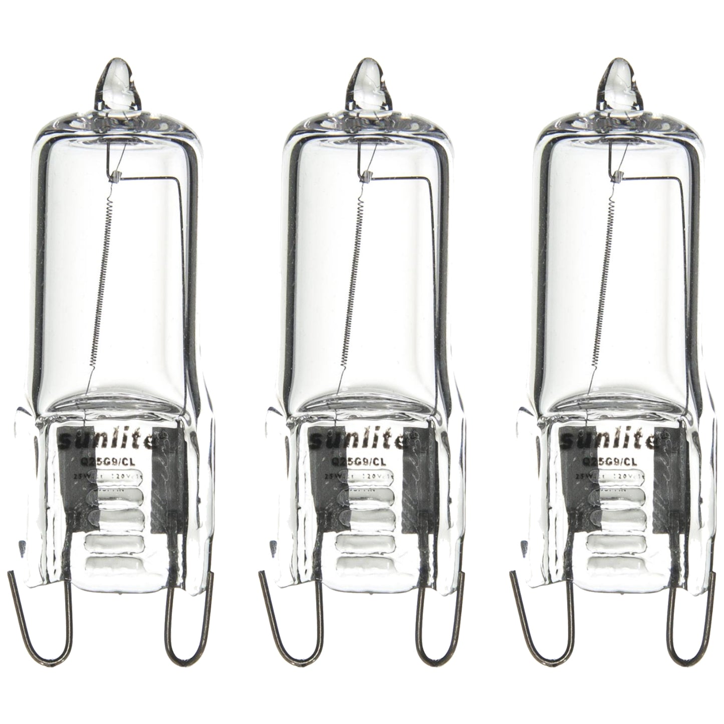 Sunlite 66025 25 Watt Single Ended T3.5 G9 Bi-Pin Base Clear