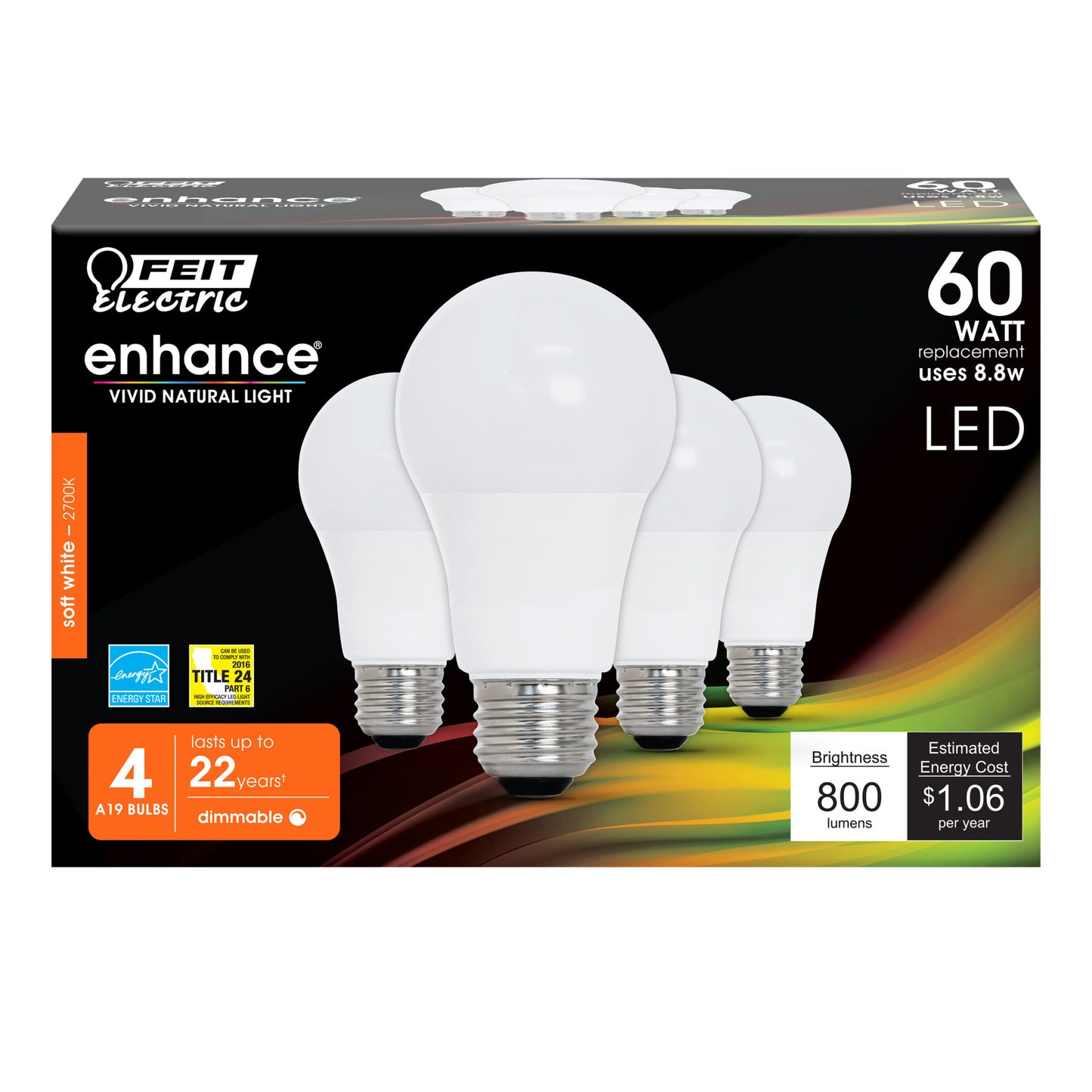 800 Lumen 2700K Dimmable LED