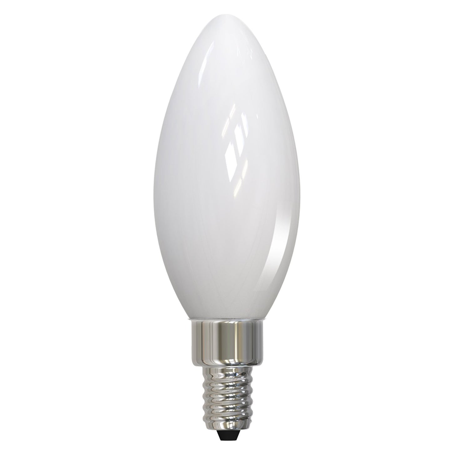 BULBRITE LED B11 CANDELABRA SCREW (E12) 5W DIMMABLE MILKY LIGHT BULB 2700K/WARM WHITE LIGHT 60W EQUIVALENT 4PK (776887)