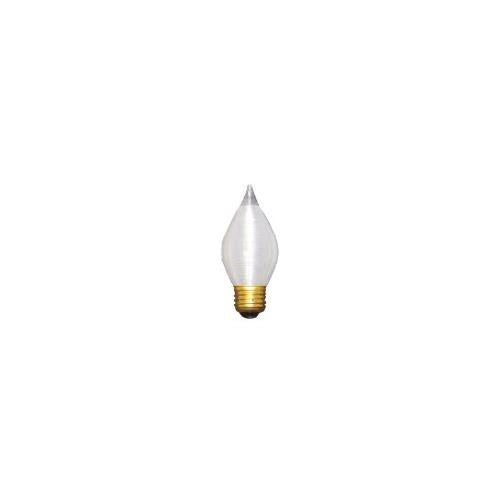 Bulbrite 60C15S 60 Watt Incandescent C15 Spunlite Chandelier Bulb, Medium Base, Satin