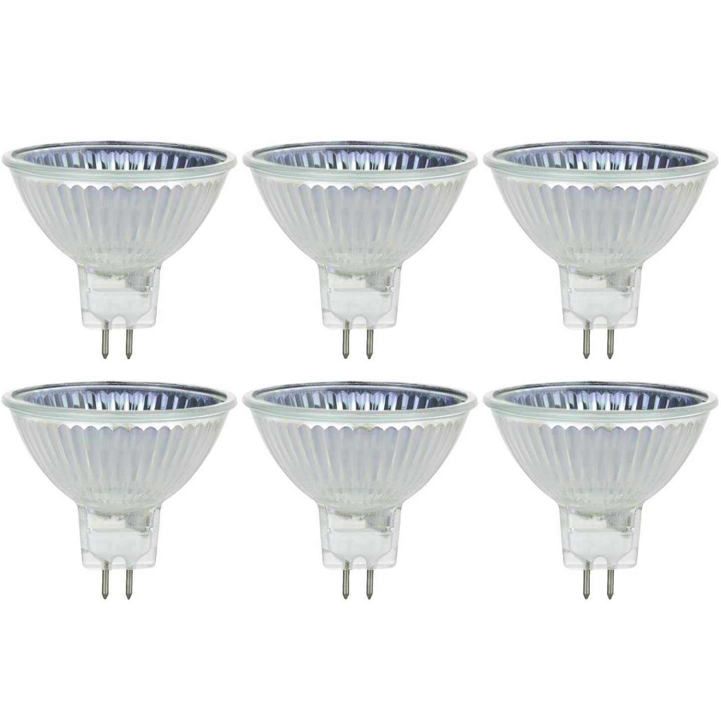 Sunlite 50 Watt, 38° Flood, MR16 Mini Reflector with Cover Guard, GU5.3 Bi-Pin Base
