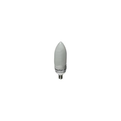 Bulbrite CF7/CTF 7 Watt Compact Fluorescent B10 Chandelier Bulb, Candelabra Base, Warm White, 40 Watt Equivalent