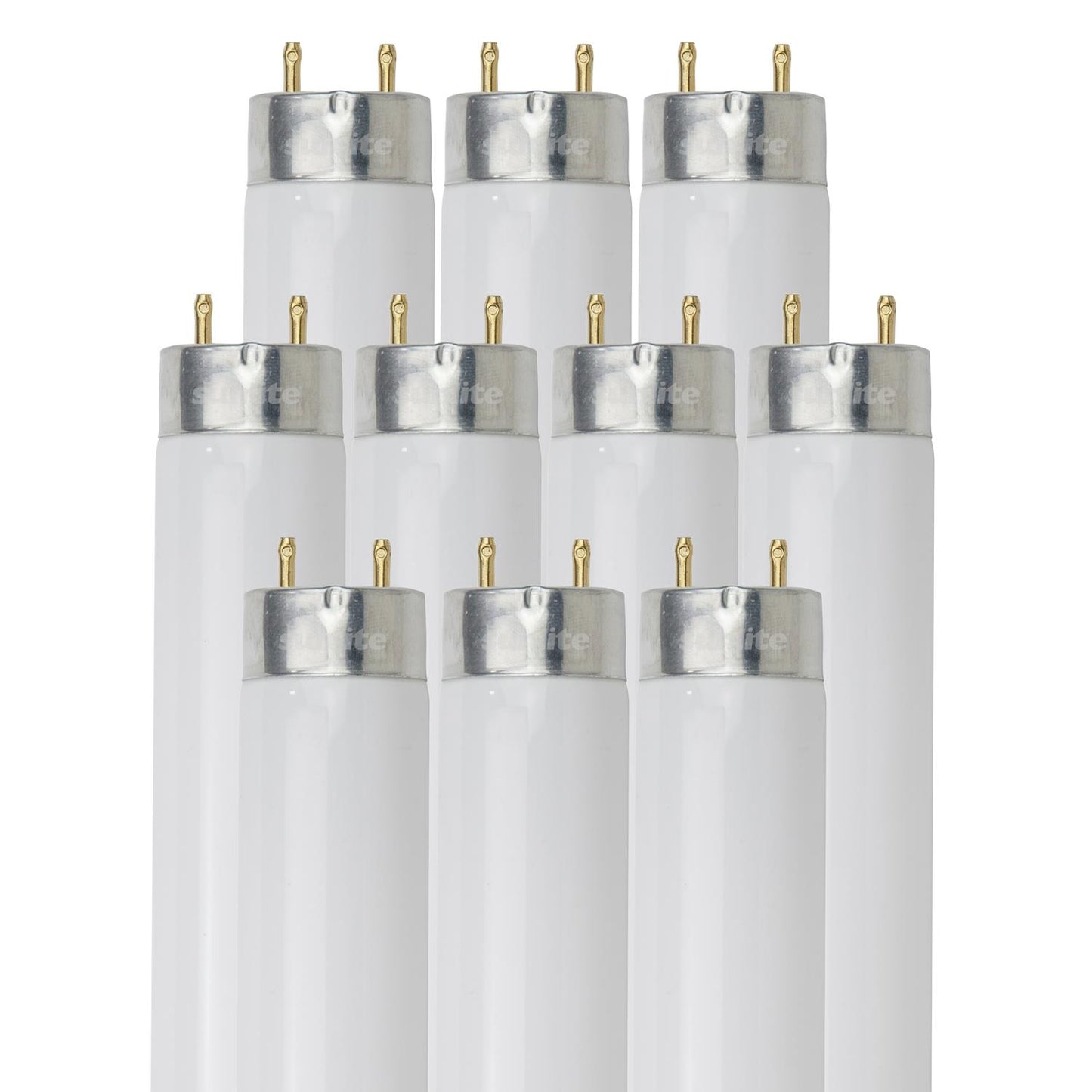 Sunlite F32T8/SP835/10PK 32 Watt T8 High Performance Straight Tube Medium Bi-Pin (G13) Base, 3500K Neutral White