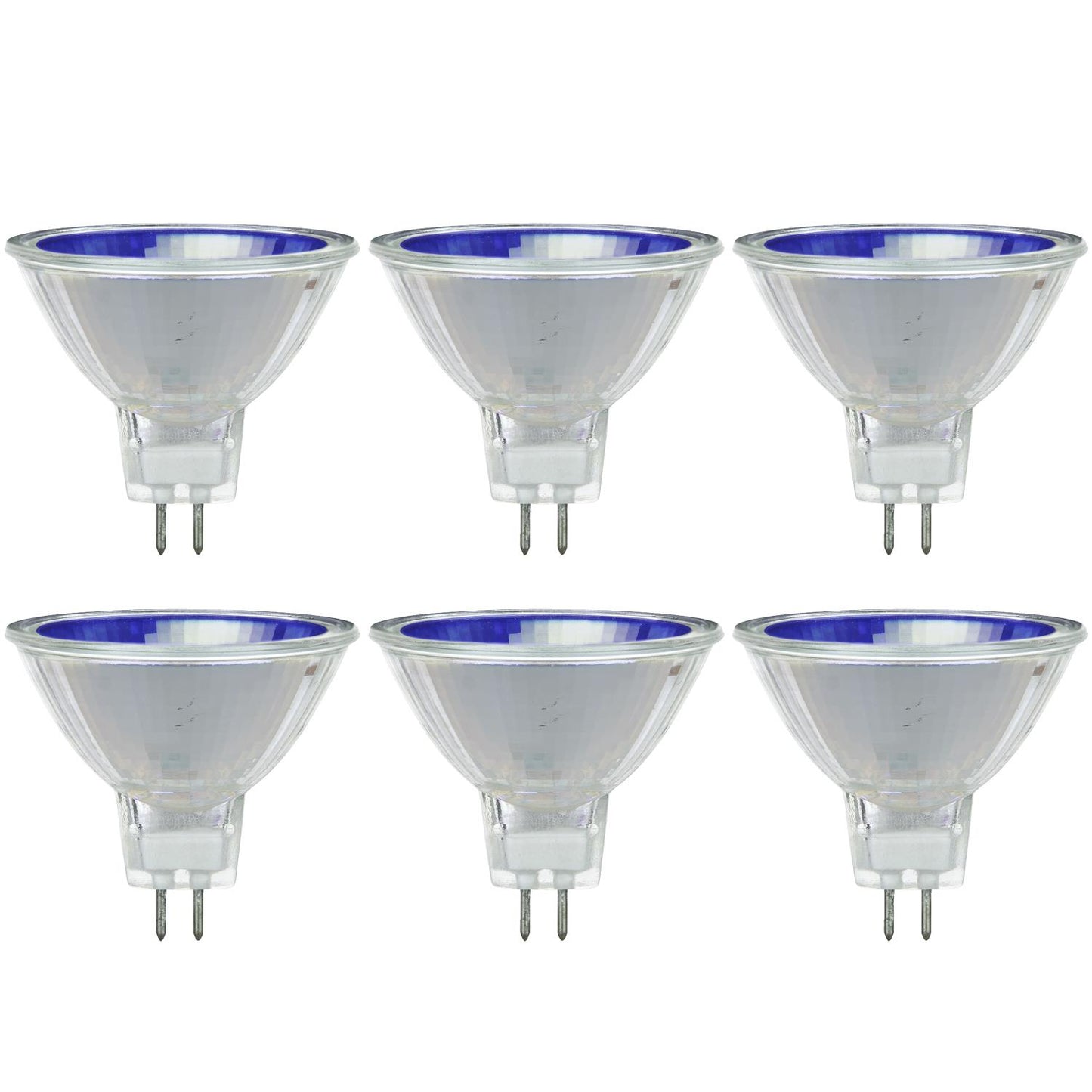 Sunlite 66085-SU 50MR16/NSP/12V/B Color MR16 12° Narrow Spot Halogen Light Bulb, 50-Watt, 12-Volt, GU5.3 2-Pin Base, Cover Glass, Dimmable, 2,000 Hour Life Span, Blue 1 Pack