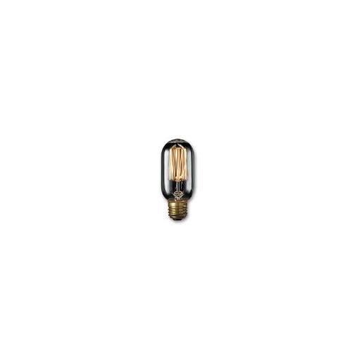 Bulbrite NOS40T14/SQ/SMK 40 Watt Nostalgic Edison T14 Bulb, Vintage Thread Filament, Medium Base, Smoke Finish