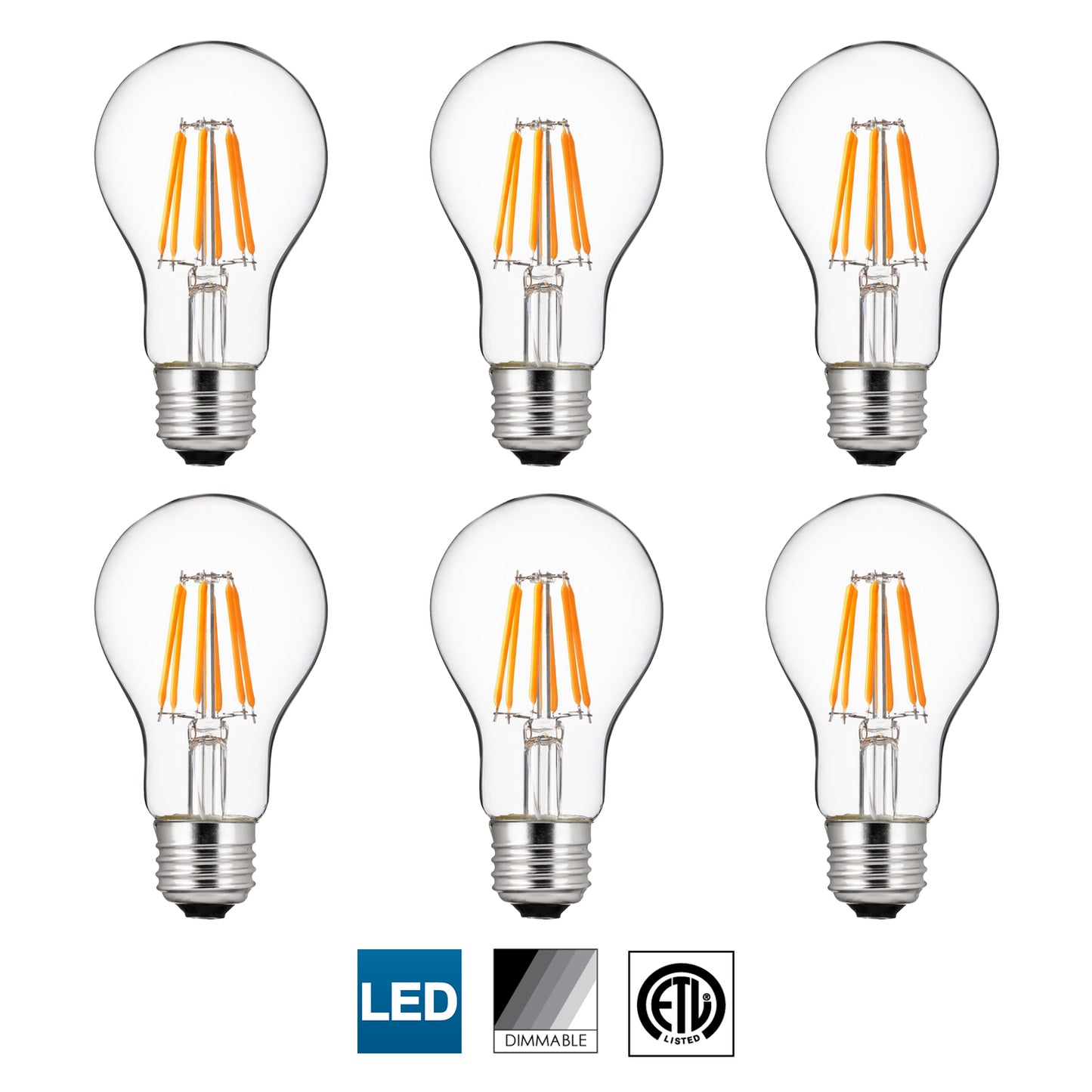 Sunlite Edison Style LED Bulb in 5000K Super White, Dimmable, Medium Base, 15,000 Hour Life, 5 Watt (40 Watt Equivalent), 500 Lumens, Perfect for Achieving Clear and Vibrant Lighting