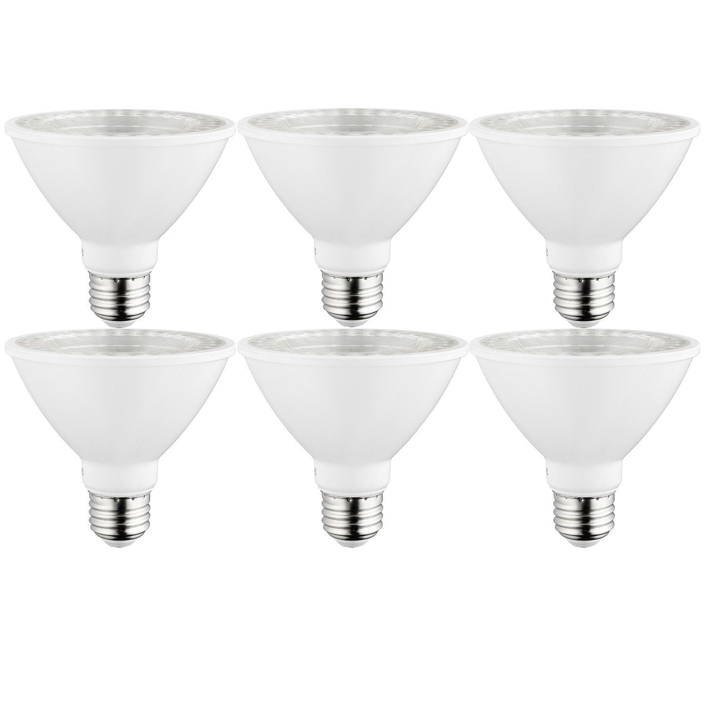 Sunlite 40982 LED Par30 Short Neck Light Bulb, Dimmable, Super White, 6 Pack