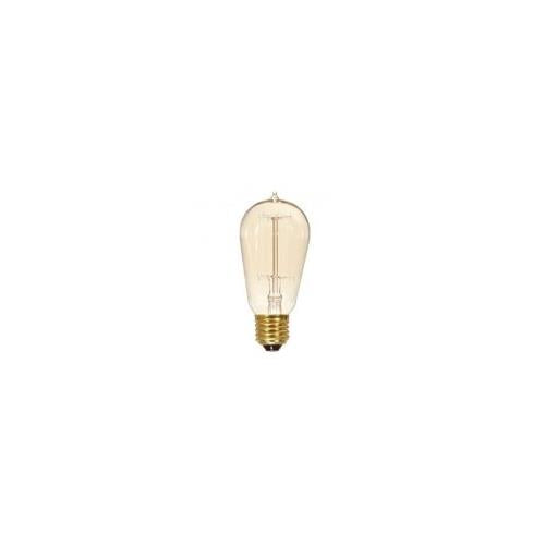 Bulbrite NOS40-1890 40 Watt Nostalgic Incandescent Edison Hairpin ST18, Medium Base, Antique Finish