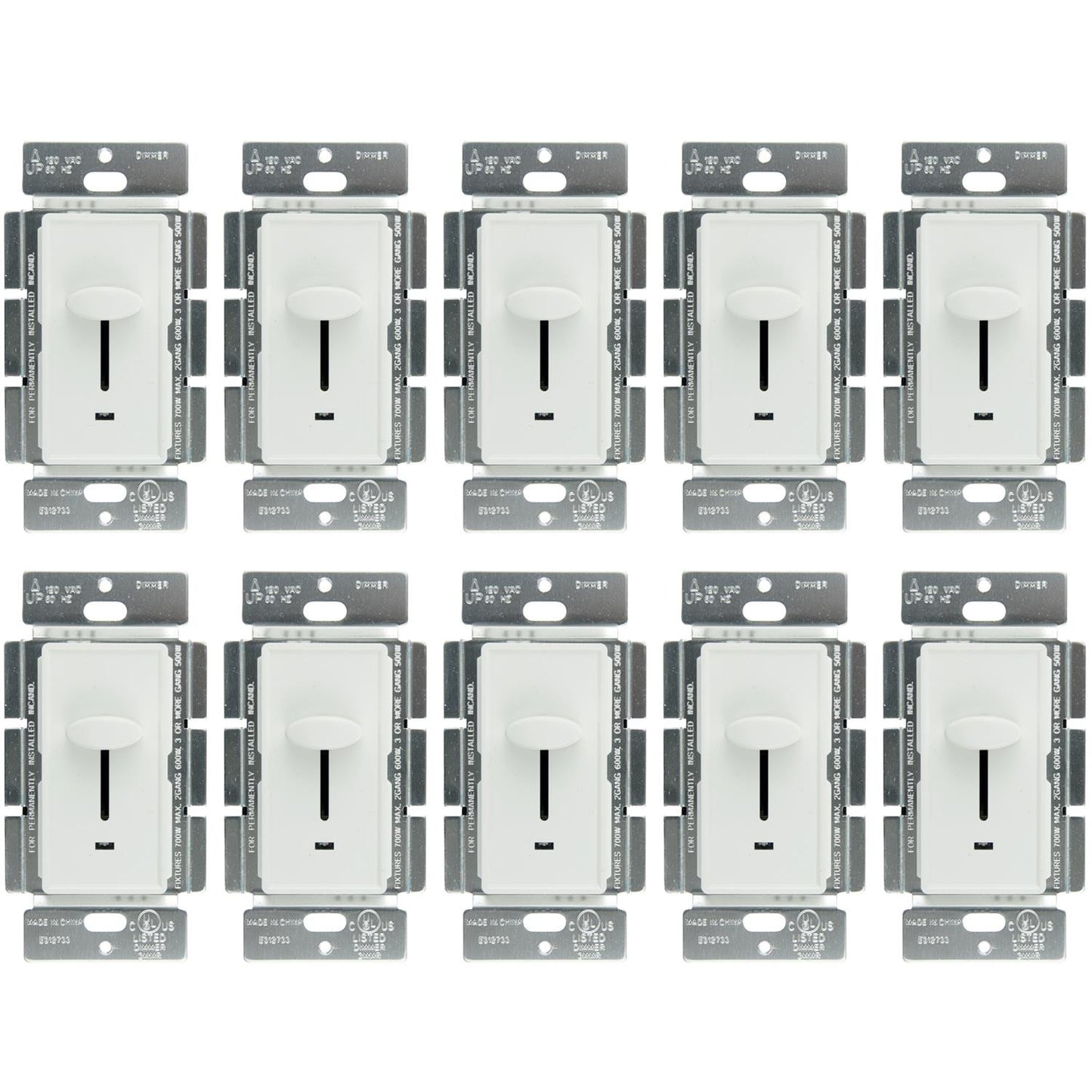 Sunlite E1020/W Slide Dimmer with LED, White