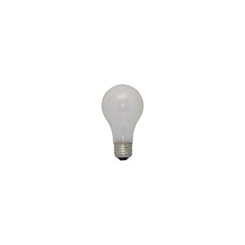 Bulbrite 60A/220 60 Watt High Voltage Incandescent A19, Medium Base, Frost, 220 Volt, 2-Pack
