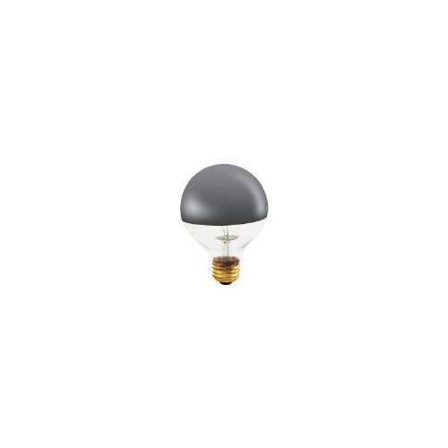 Bulbrite 100G25HM-6PK 100 Watt Incandescent Half Chrome G25 Globe, Medium Base, 6-Pack
