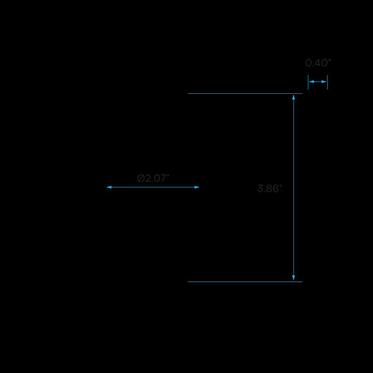 Luxrite 3" Mini Panel Round Smooth Black Trim For Canless Wafer Spotlight, Pack of 8 (LR23850)