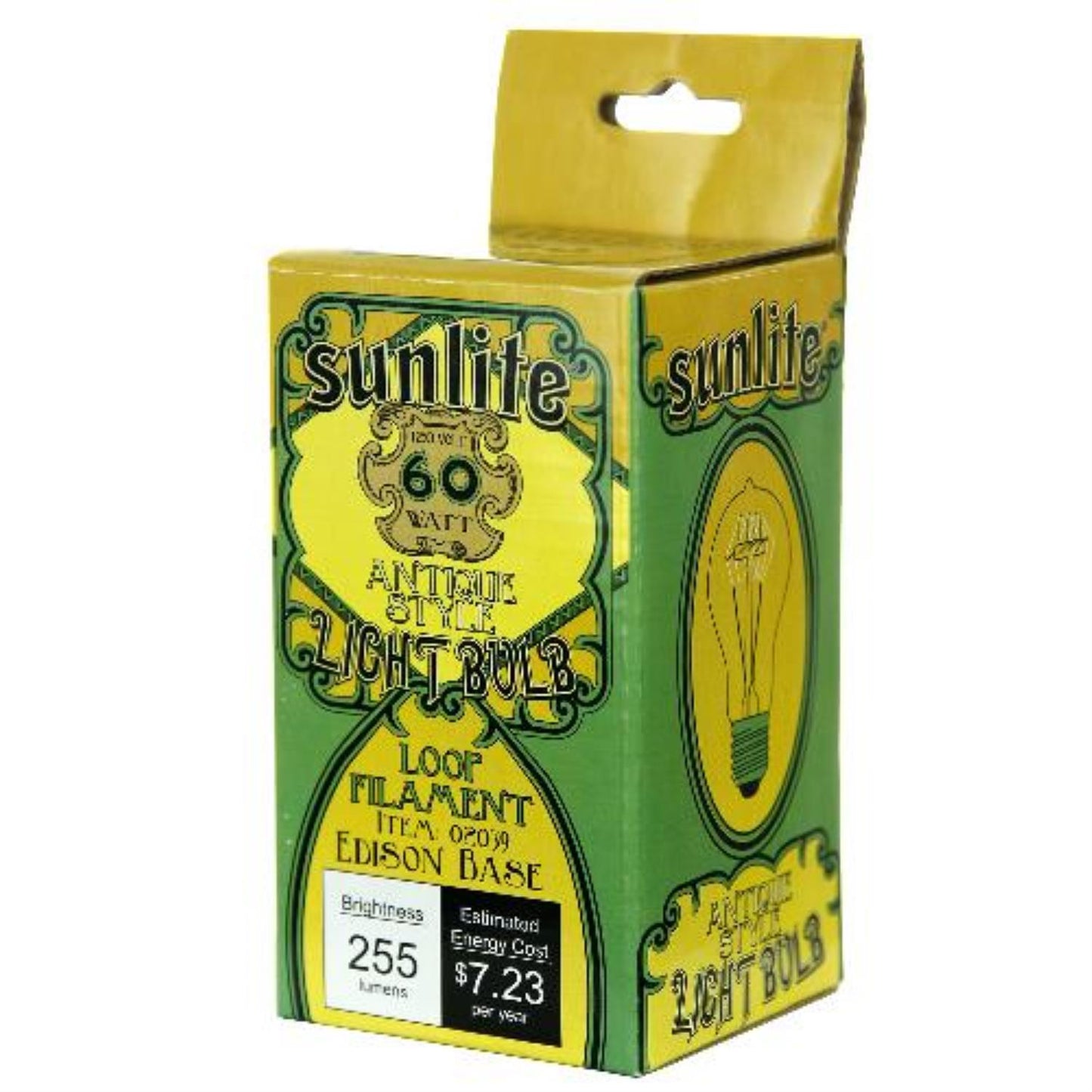 Sunlite 60 Watt Antique Victorian Style A19, Medium Base, Smoke