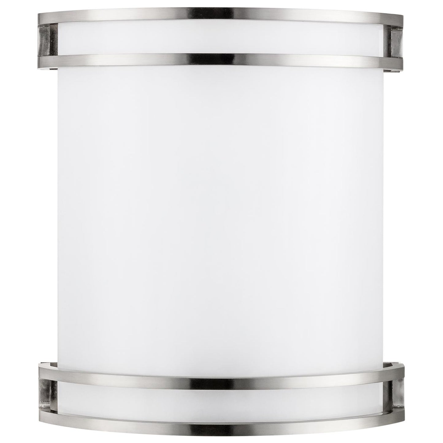 Sunlite 49137-SU LED Half Cylinder Wall Sconce Fixture with Brushed Nickel Finish, 610 Lumens, 23 Watt, Dimmable, UL Listed, Energy Star, 10"", 30K - Warm White