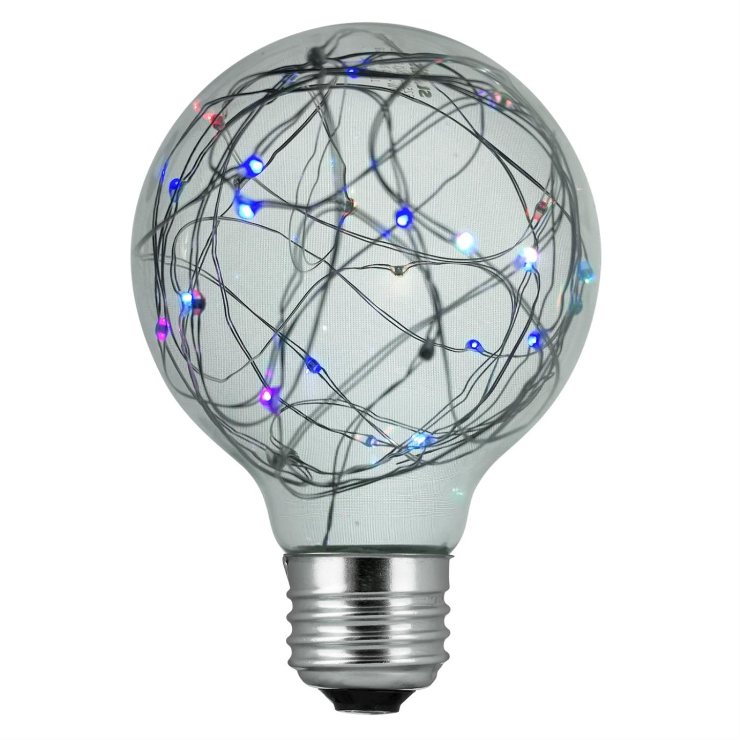 Sunlite 81177-SU LED G25 Globe String Light Bulb Decorative LightBulb 1 Pack RGB