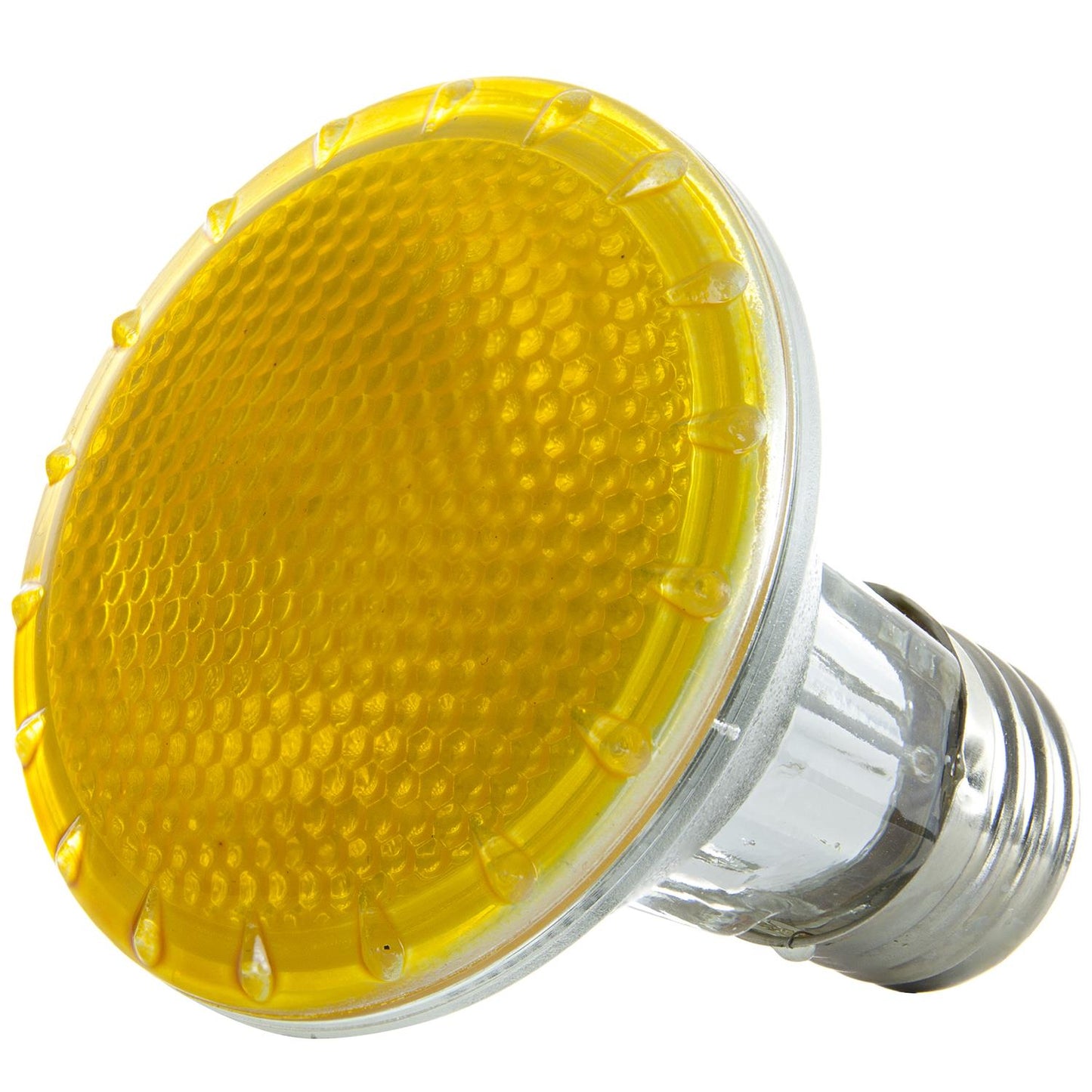 Sunlite 50 Watt, 30° Narrow Flood, Colored PAR20 Reflector, Medium Base, Yellow, Halogen