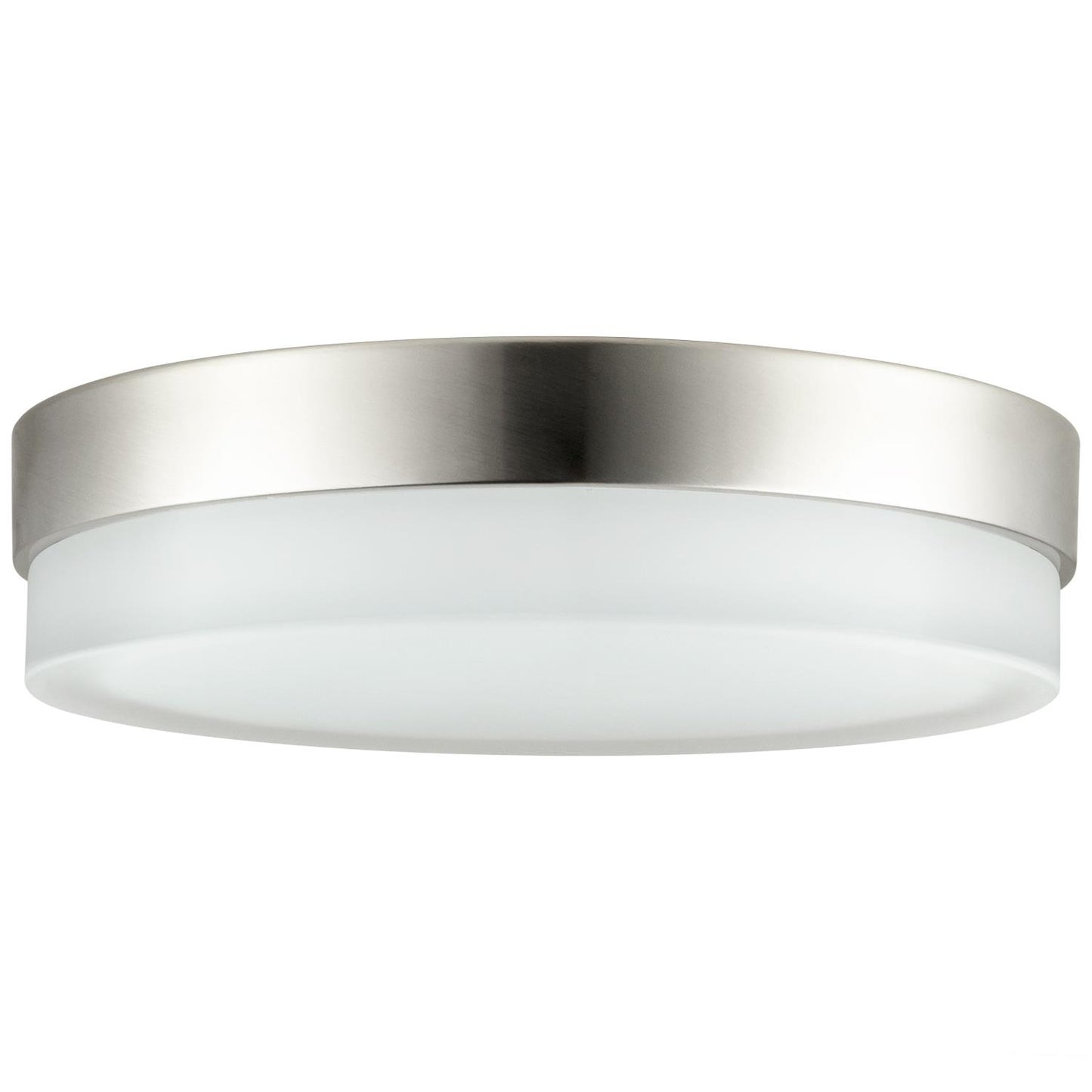 Sunlite LFX/R/GL/20W/BN/30K LED 20 Watt Decorative Half Band & Half Glass Ceiling Light, 3000K Warm White
