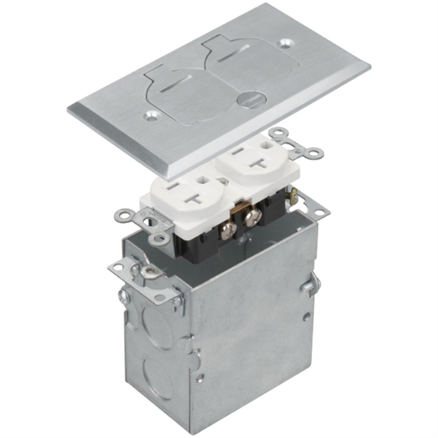 Sunlite Stainless Steel Recessed Flip Lid Floor Plate