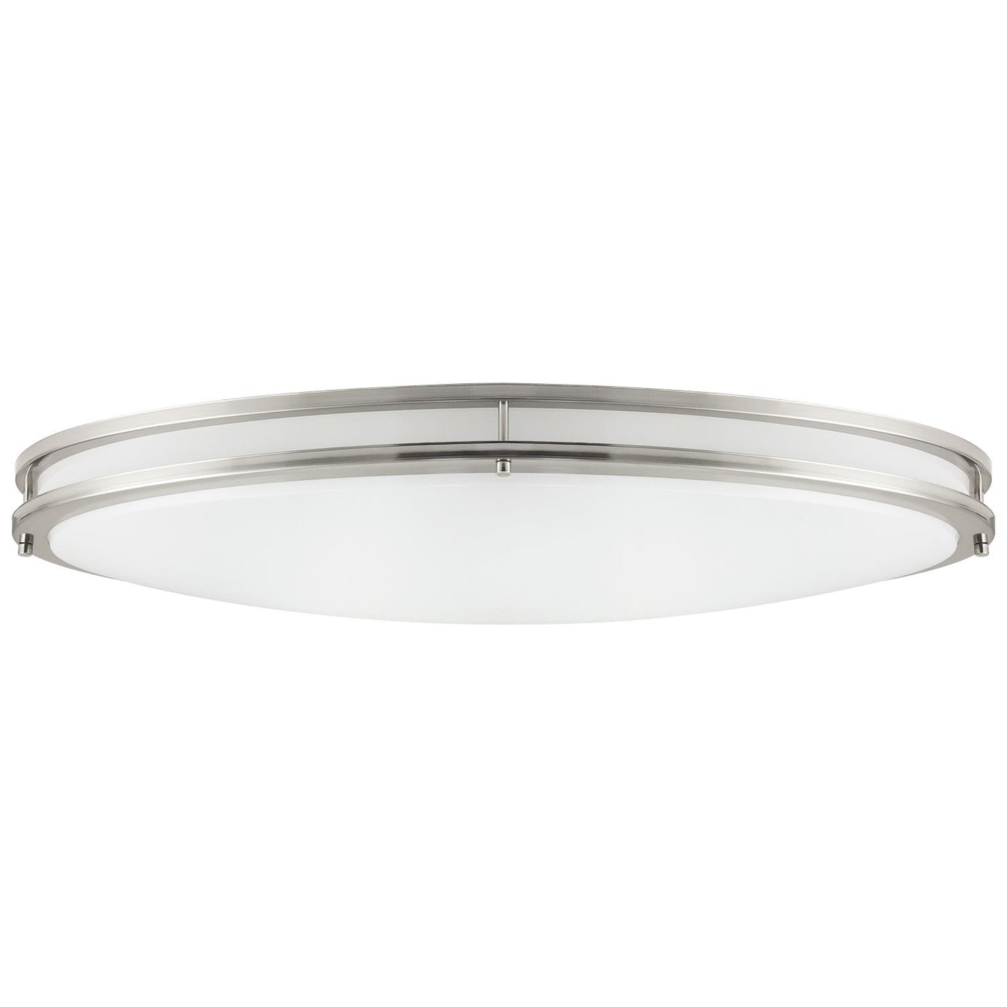 Sunlite 49146-SU LED 32-Inch Oval Flush Mount Ceiling Light Fixture, 30K - Warm White, Dimmable, 3200 Lumens, 40 Watts, Brushed Nickel