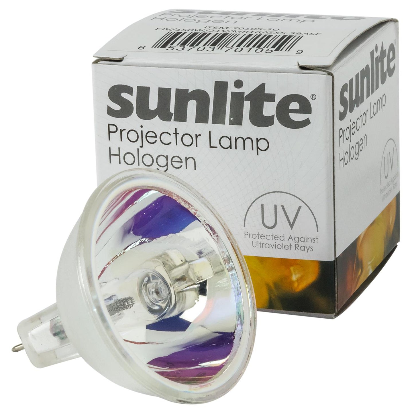 Sunlite 70105 EJV 150W 21VMR16GX5.3 Base 150 Watt MR16 Lamp GX5.3 Base