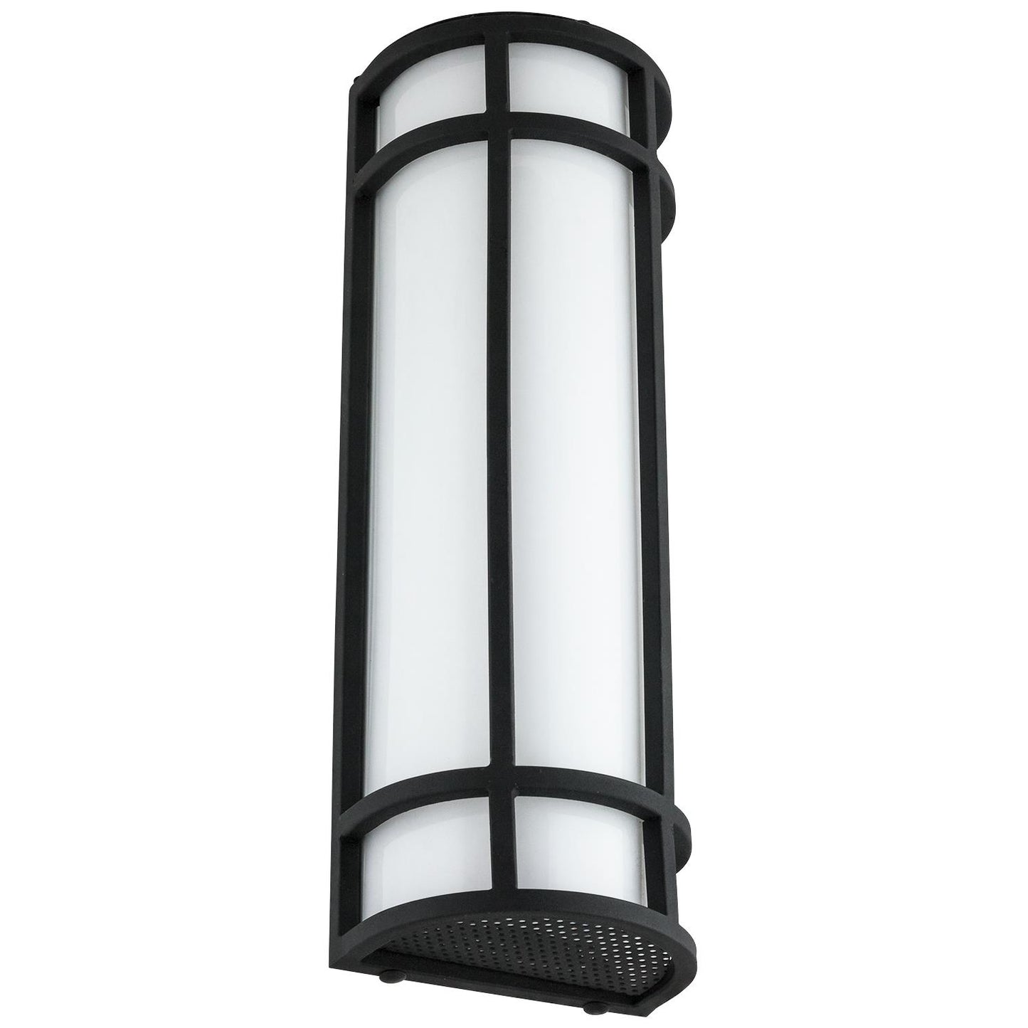 Sunlite 81142-SU LED Mission Style Wall Sconce, 20 Watts, 1000 Lumens, Outdoor Use, Black Finish, 50K - Super White 18 Inch