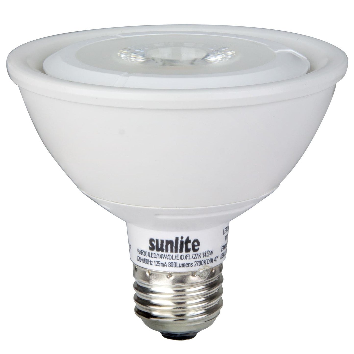 Sunlite 88054 LED PAR30 Reflector Outdoor Series 14.5W (75W Equivalent) Light Bulb Medium (E26) Base, Warm White