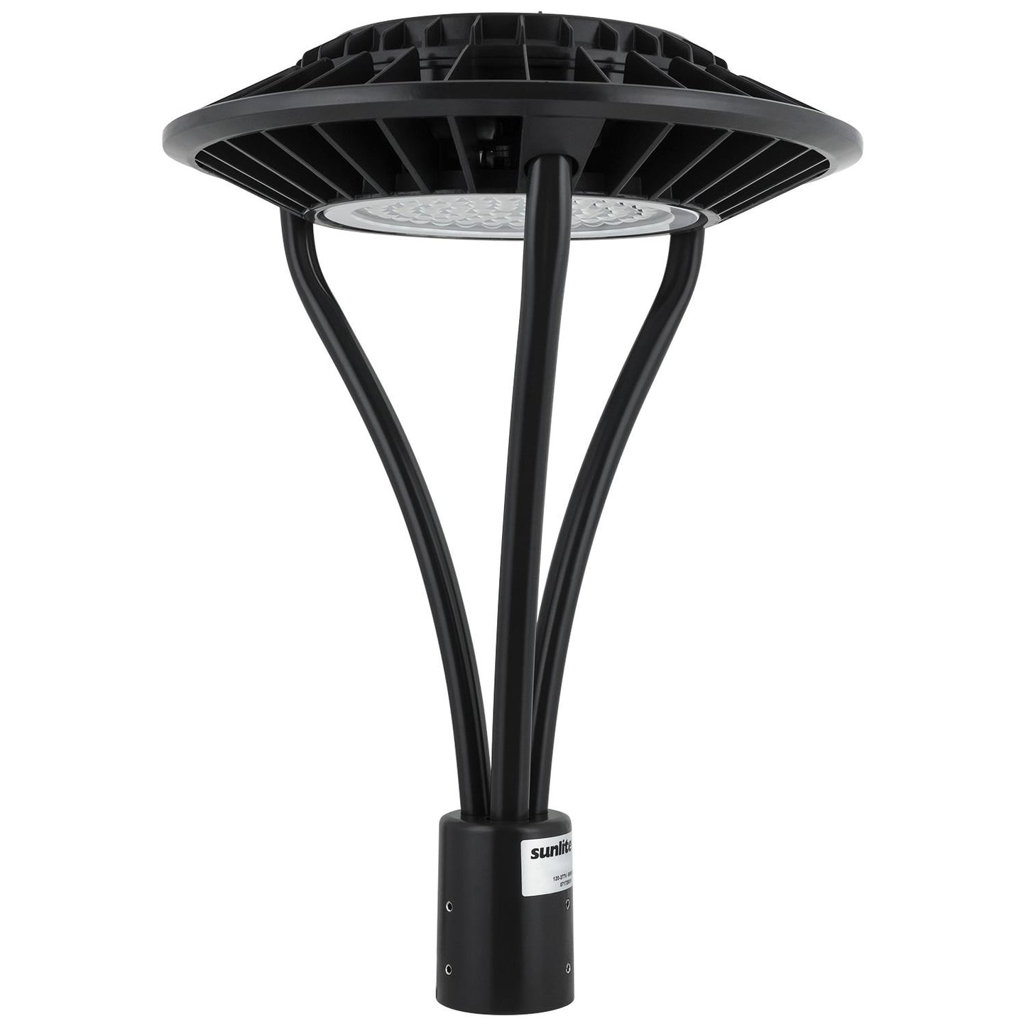 Sunlite 49181-SU LED Circular Pole-Top Commercial Outdoor Fixture, Dimmable, Frosted Bronze Finish, 8800 Lumens, 120-277 V, 80 Watt , 50K - Super White