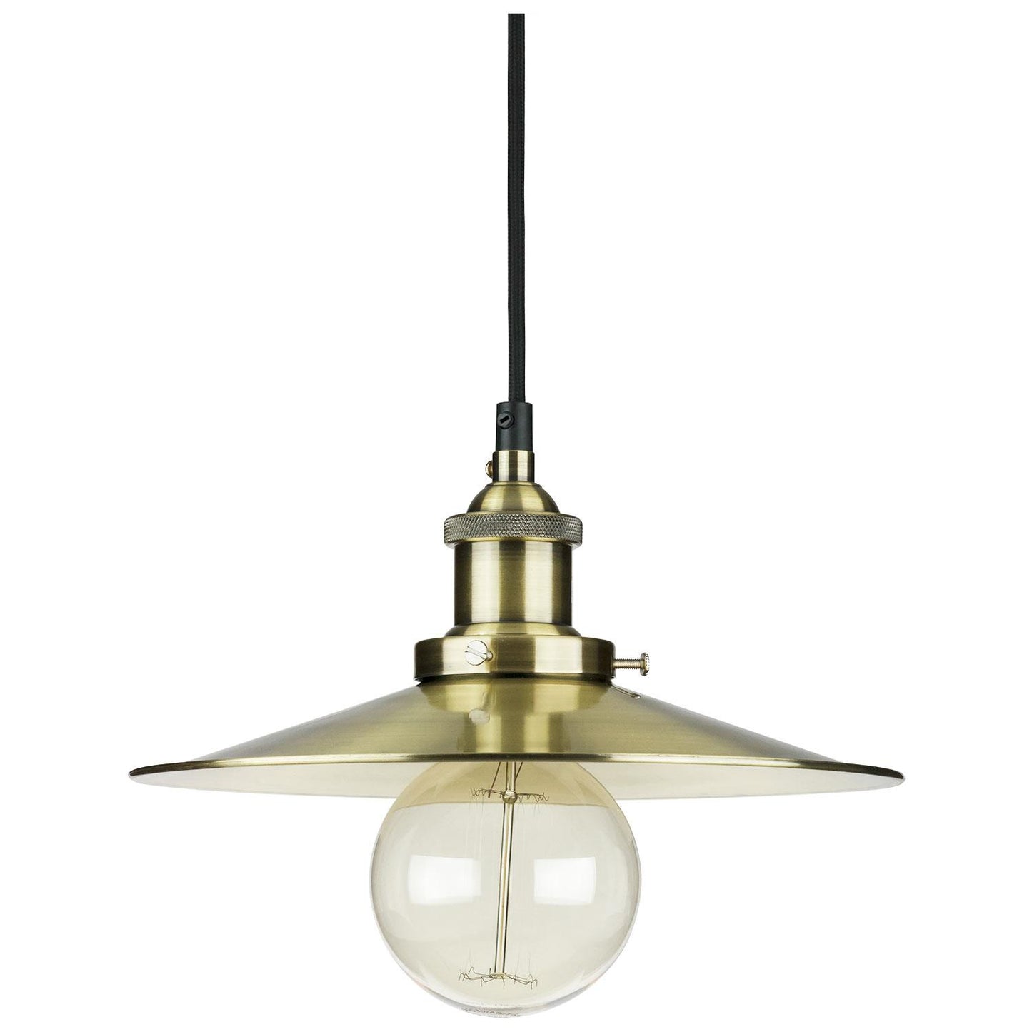 Sunlite 07016 10 Inch Shallow Canopy Oil Rubbed Bronze Antique Style Pendant Fixture